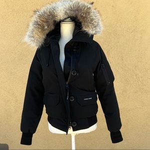 Canada goose Chilliwack bomber with coyote fur